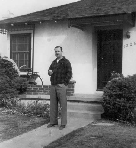 Ron Weakley in Concord, CA in the 1940s. A young man ready to cause trouble.