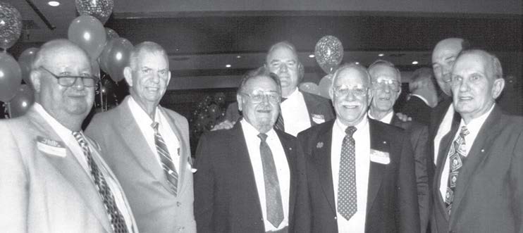Members of Weakley’s staff in the  1950s and 1960s reunited at the  union’s 50th anniversary celebration in Concord in 1991. From left: Ron Weakley, Spike Ensley, Ed James, Orv Owen, Larry  Foss, L.L. Mitchell, Dan  McPeak and Mert Walters
