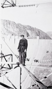 IBEW member Ralph Henderson on a steel beam above Boulder Dam (now Hoover Dam) in the 1930s, the era when PG&E was using a company union to defeat legitimate union organizing efforts. IBEW 1245 Archive