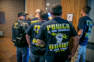 IBEW City of Vallejo workers rally together at the City Council Meeting in Vallejo, Calif., on April 26th, 2016.