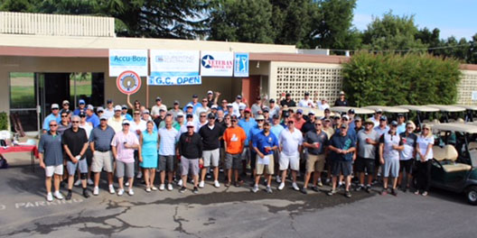 The annual "GC Open" Golf Tournament honors the individuals who have lost their lives on the job. IBEW 1245 contributes to the yearly event. The tournament is organized by IBEW 1245 member Sam Gutierrez, and several union members, including Executive Board members Anna Bayless Martinez and Cecelia De La Torre, donate thier time to volunteer at the event.  