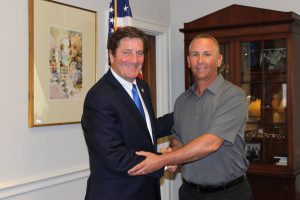 Jeff Gomes (right) with Congressman John Garamendi