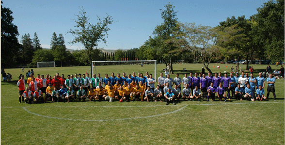 The eight teams, just prior to the opening game.