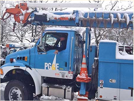 PG&E IBEW 1245 Members Help Restore Power to New York