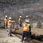 PG&E workers respond to the Rim Fire