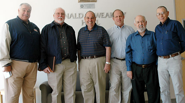 In 2007, from left: Bob Choate, Jack McNally, Perry Zimmerman, Tom Dalzell, Sam Tamimi, and Roger Stalcup.
