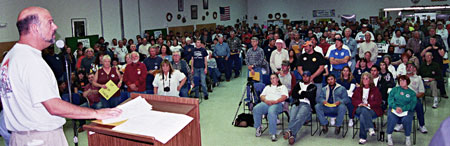 Mike Grimm leads the rally that kicked the NV Energy campaign into high gear in late 2009.