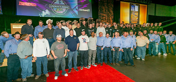 IBEW 1245 competitors, judges, and staff at the Rodeo Awards Banquet on Oct. 19.