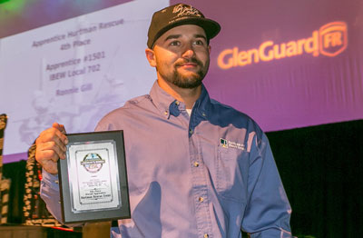 PG&E’s Ryan Boyd took 5th place in Apprentice Hurtman Rescue. 