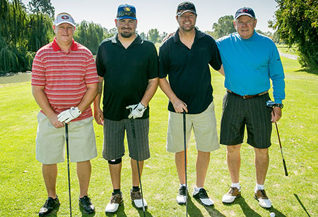 From left, Pete Anchetta, PG&E; Steve Souza, PG&E; Chris Qualls; Ron Qualls, retired. 