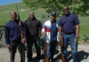 From left: Herbert Mozon, Earl Hampton, Cloudell Douglas, and Eric Wright. (PG&E)