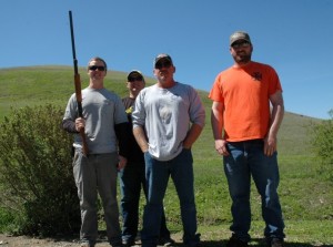 From left: Steve Meyers, Brad Cranston, Jerry Stinson and Taylor Flosi. (PG&E)