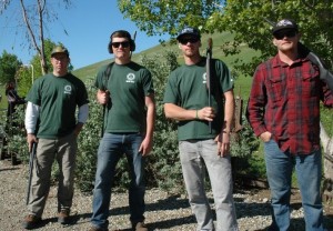 From left: Justin Casey, Jerehmy Fritzinger, Robert Boone, Zack Fawcett. (Davey Tree)