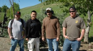 From left: Andy ODonnell, Anthony Chan, Sal Culcasi, and Dustin Huckaby. (PG&E).