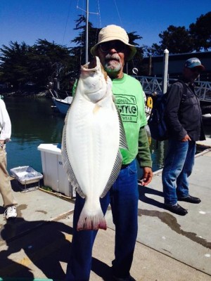 1245 Business Rep Abel Sanchez caught this 15-pound halibut.