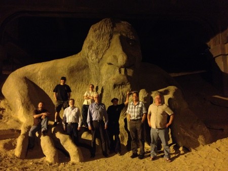 The Local 1245 Safety committee members pose for a photo with the Troll