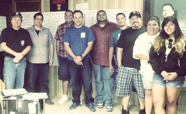 The IBEW 1245 "Olam Solidarity Team" with Teamsters organizers and volunteers