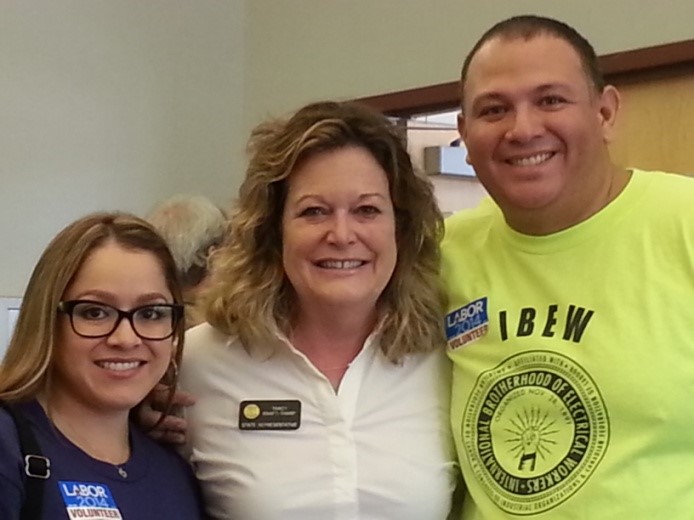 Melissa-Becerril-and-PJ-Saenz-with-CandidateTracy-Kraft-Tharp-in-Colorado