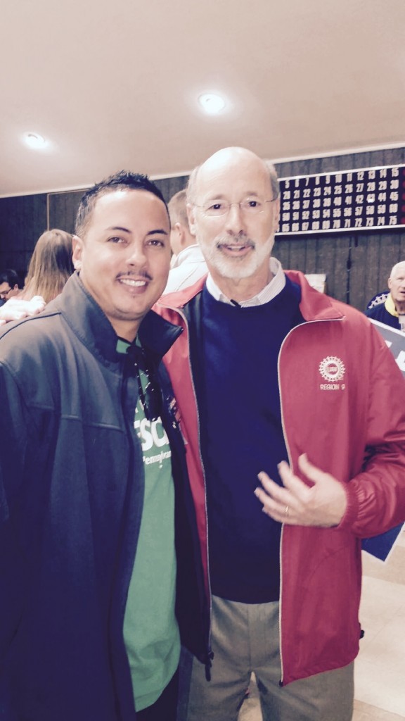 Miguel-Pagan-with-future-governor-Tom-Wolf-in-Pennsylvania