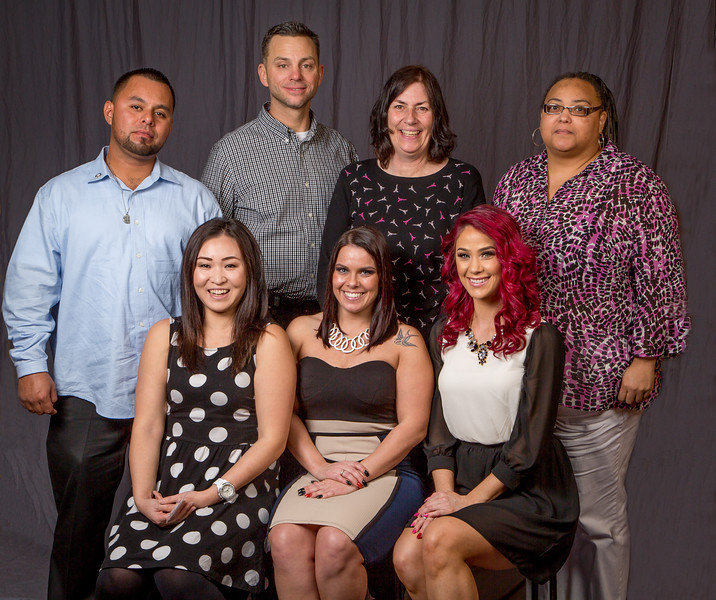 5 year members. Front row from left: Helen Syrovatka, Bethany Gesselle, Samantha Glass. Back Row, left; Jesus Solis, Matthew Willard, Terry Brooks, and Donna Tillis