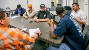 Break-out groups allowed safety stewards to discuss issues specific to their work roles