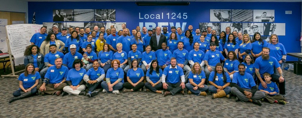 IBEW Organizing Stewards meeting at the union hall in Vacaville, Calif. on January 22nd 2015.