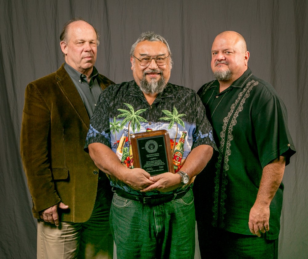 40-year member Thomas Perez with Tom Dalzell and Bob Dean 