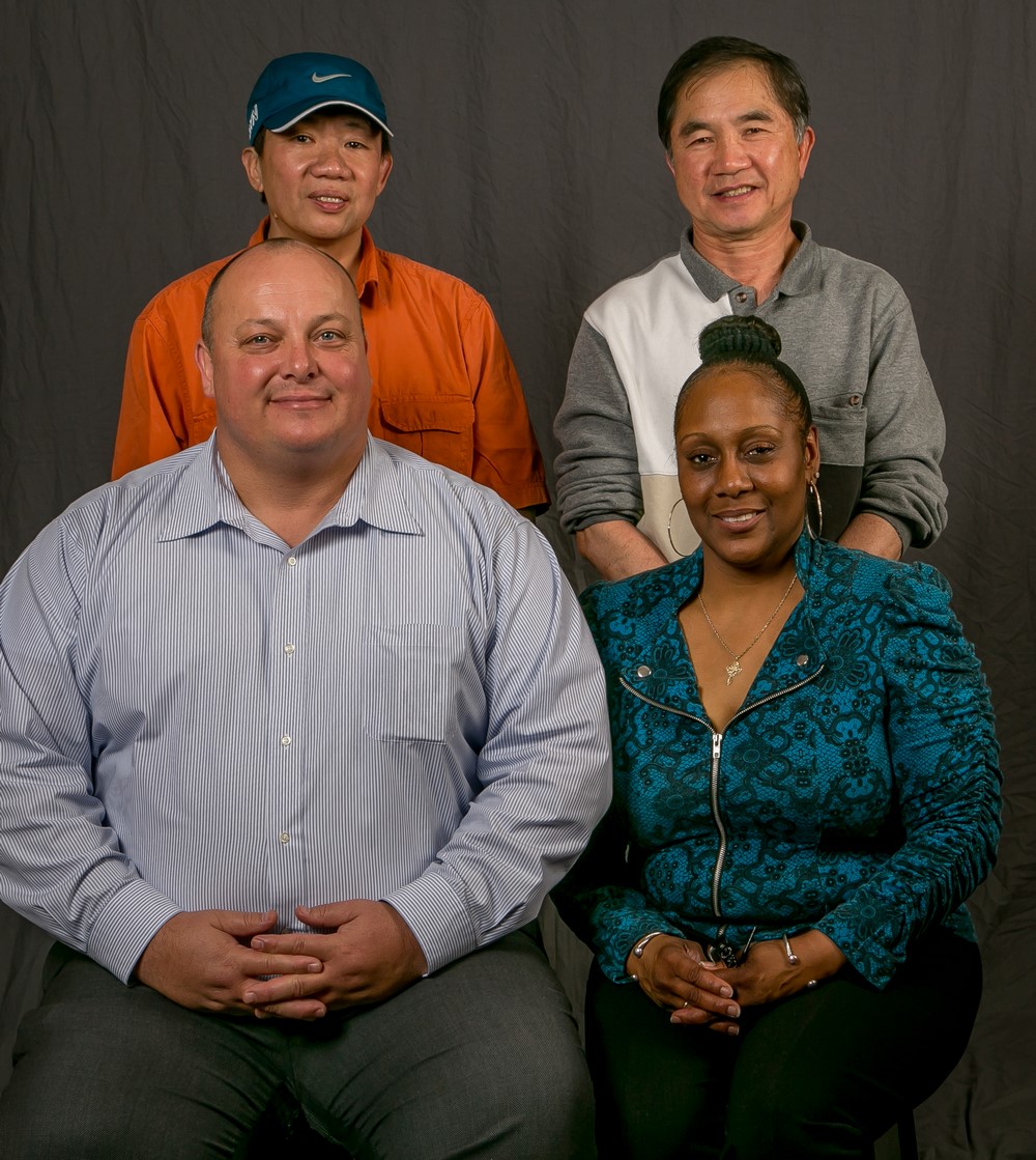 15 year members --  back row; Michael Yuen, Vinh Vong.  Front row;  Robet Shiner and Sonji Wade 