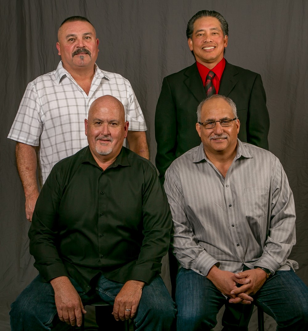 35 year members -- front row; Dennis Finnegan, Al White. Back row; Jerry Debaca, Archimedes Gatan
