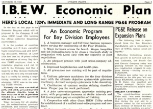 IBEW’s economic plan promised many improvements. IBEW 1245 Archive