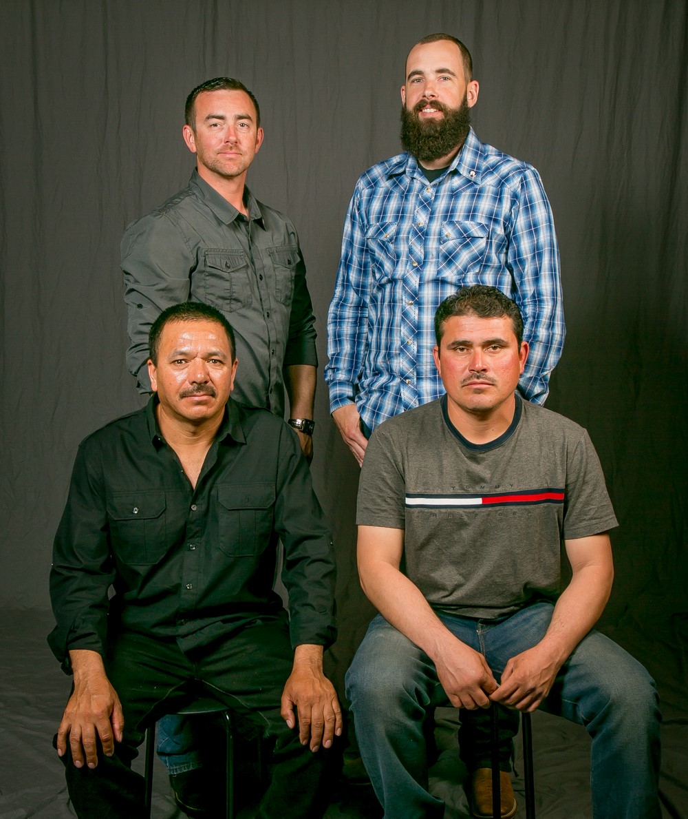 10 year members: Front row; Arturo Flores, Ruben Martinez. Back row; Michael Rodriguez, Willson Ireson 