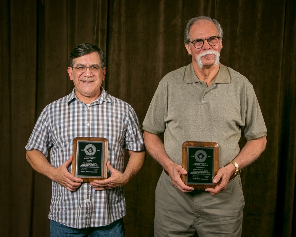 40 year members -- Randy Garcia and Maurice Dionne