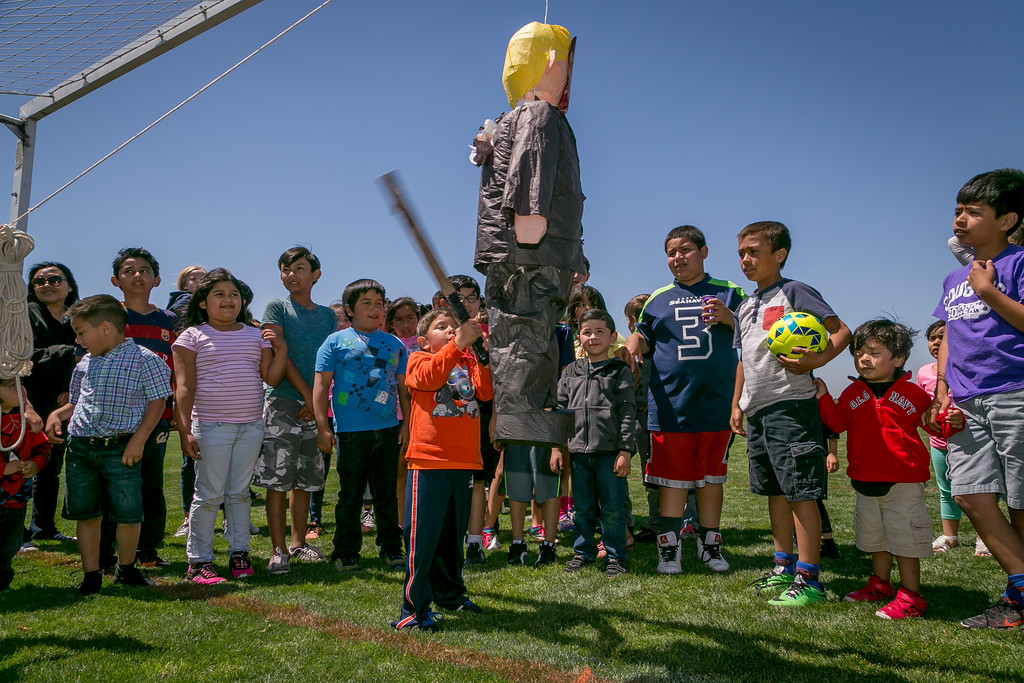 The children enjoyed the candy-filled pinata