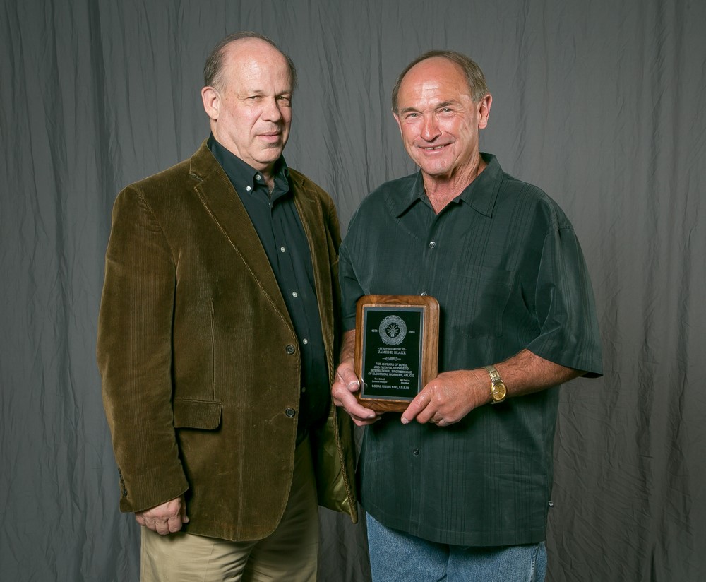 45 year member James Blake with Tom Dalzell 