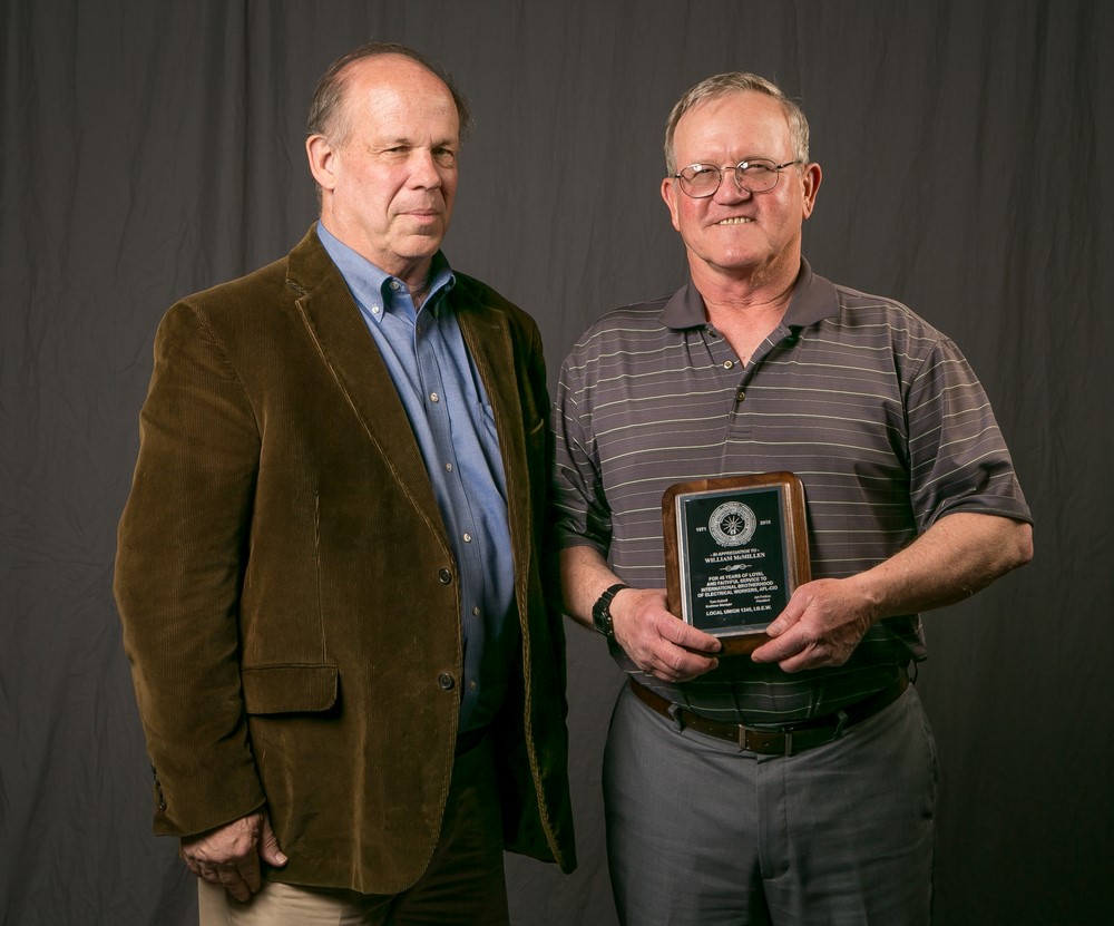 45 year member William McMillen with Tom Dalzell 