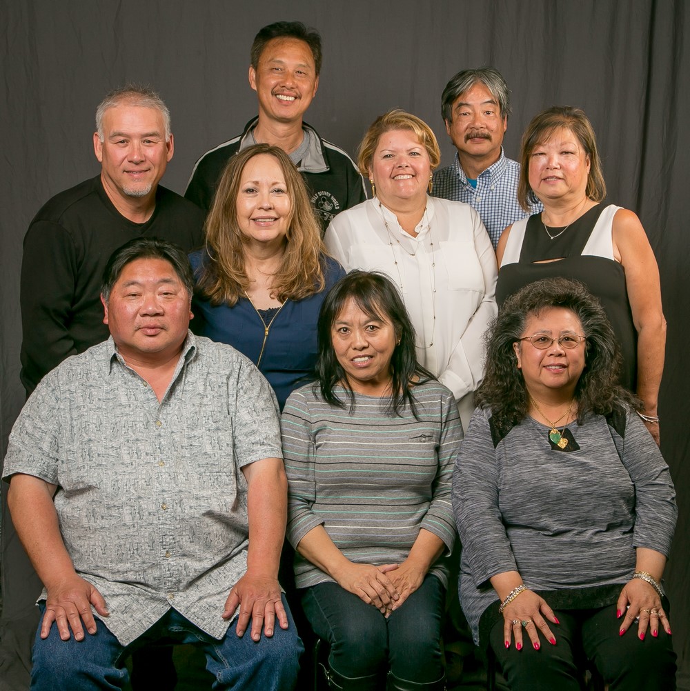 35 year members -- Front row; Raymond Mah, Sally Wong and Lana Lee.  Back row; Michael Ouellette, Laura Perez, Charles Lo, Victoria Gonzalez, Cornell Lee and Wilma Wong 