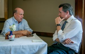Tom Dalzell meets with California Lt. Governor Gavin Newsome in San Francisco, Calif., is seen on June 2nd, 2016.