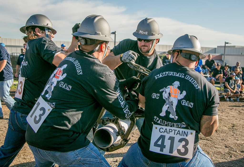 The Natural Born Tappers in the Pipe Cut event 