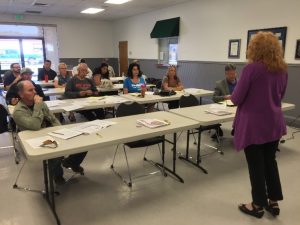 Organizing Steward Rita Weisshaar led the NEvada 'Get Out the Vote' training