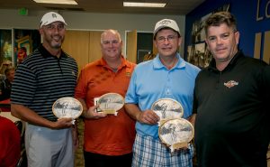 The First Place Team: Mark Herbert, Mike Collins, Bill Hutto, Todd Wiessner