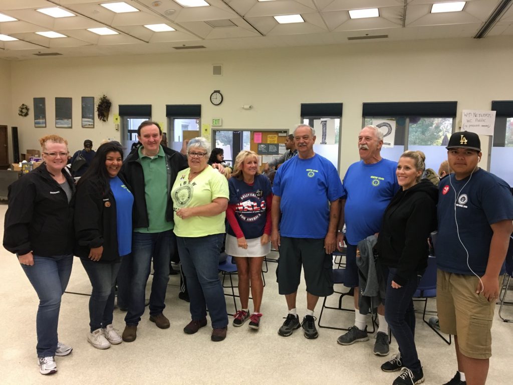 California Labor Federation leader Art Pulaski with Local 1245 volunteers