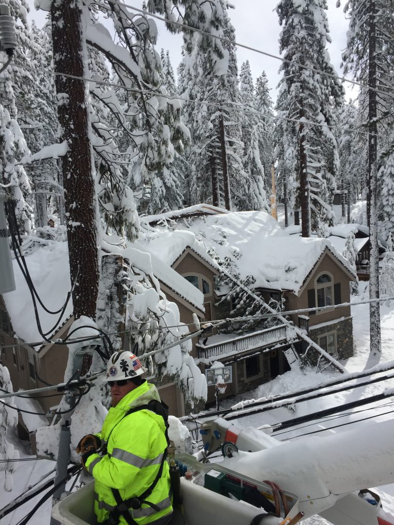 NV Energy Linemen Repair Power Lines Damaged in Snow Storm