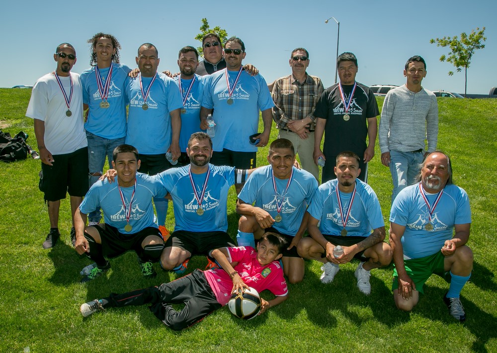 IBEW 2017 Soccer Tournament The winning team from Utility Tree of Angels Camp