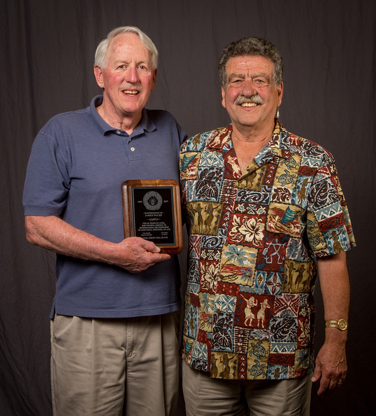 45 year member James Walsh with President Art Freitas 