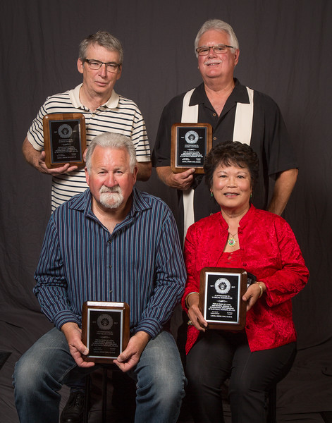 40 year members, front row, from left;  Douglas Cates and Lorene Rodriguez. Back row; Samuel Bailey and James Conners 
