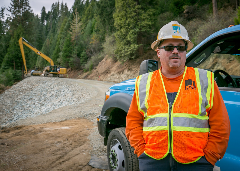 The Road to Salt Springs: PG&E GC Hydro crew repairs access road washed ...