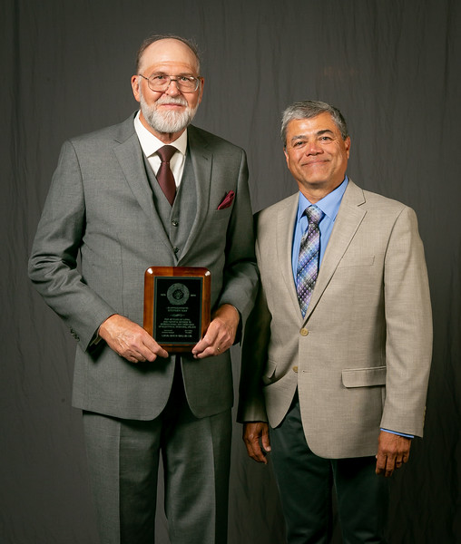 45 year member Stephen May (left) with Business Rep Jerry Camacho 