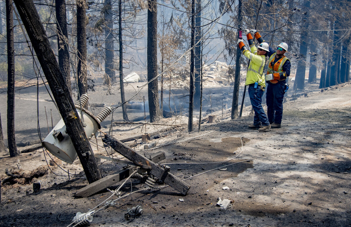 IBEW 1245 on the Scene at the Dixie Fire