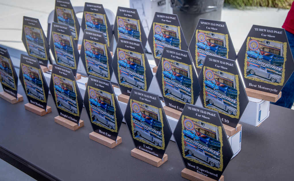 Awards made by IBEW 1245 members at PG&E Reprographics