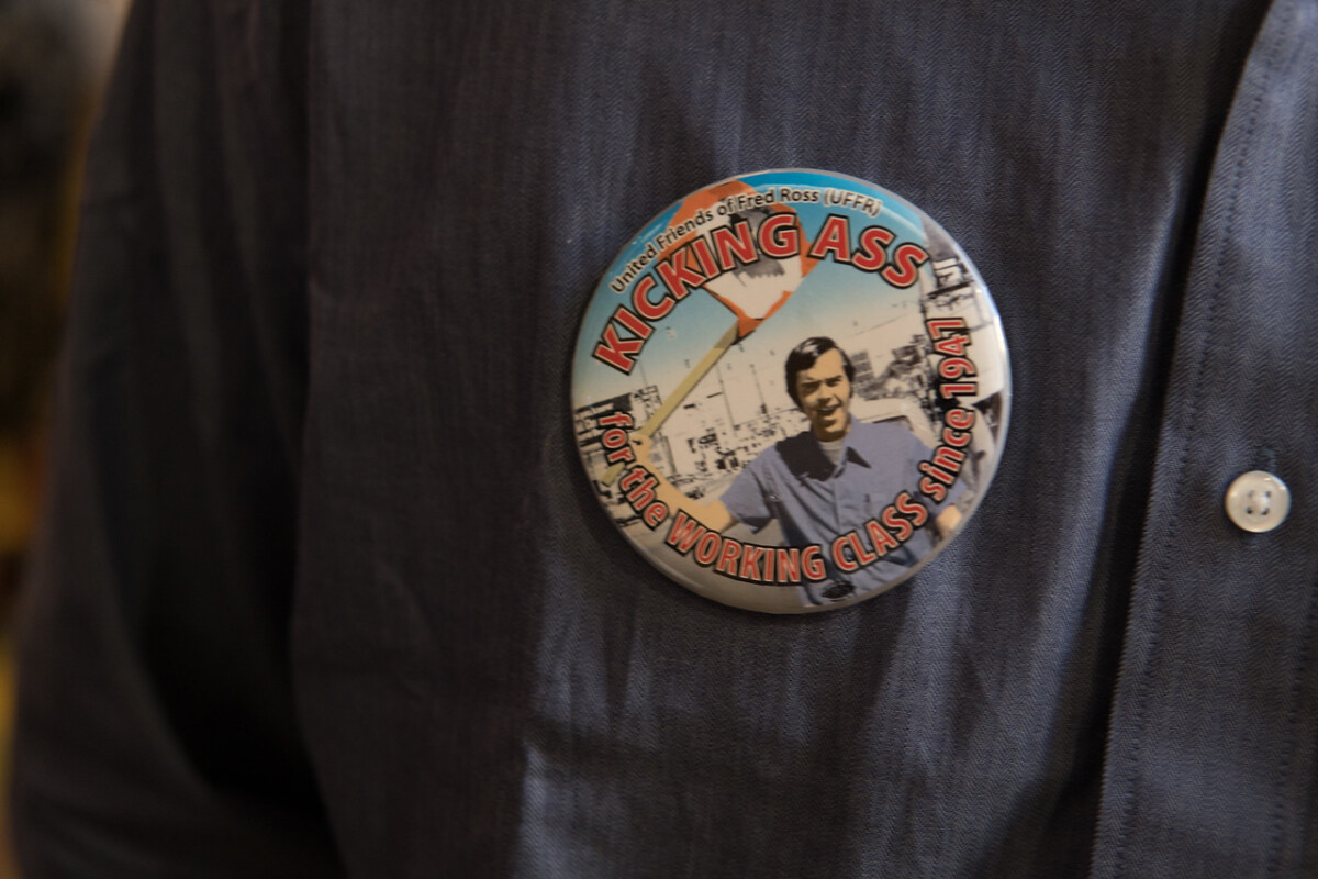 Fred Ross Steve Marcotte 3 Fred Ross Jr. attending Organizing Award for Fred Ross Jr by Sac CLC where pins were distributed. Photo: Steve Marcotte